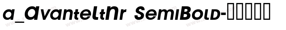 a_AvanteLtNr SemiBold字体转换